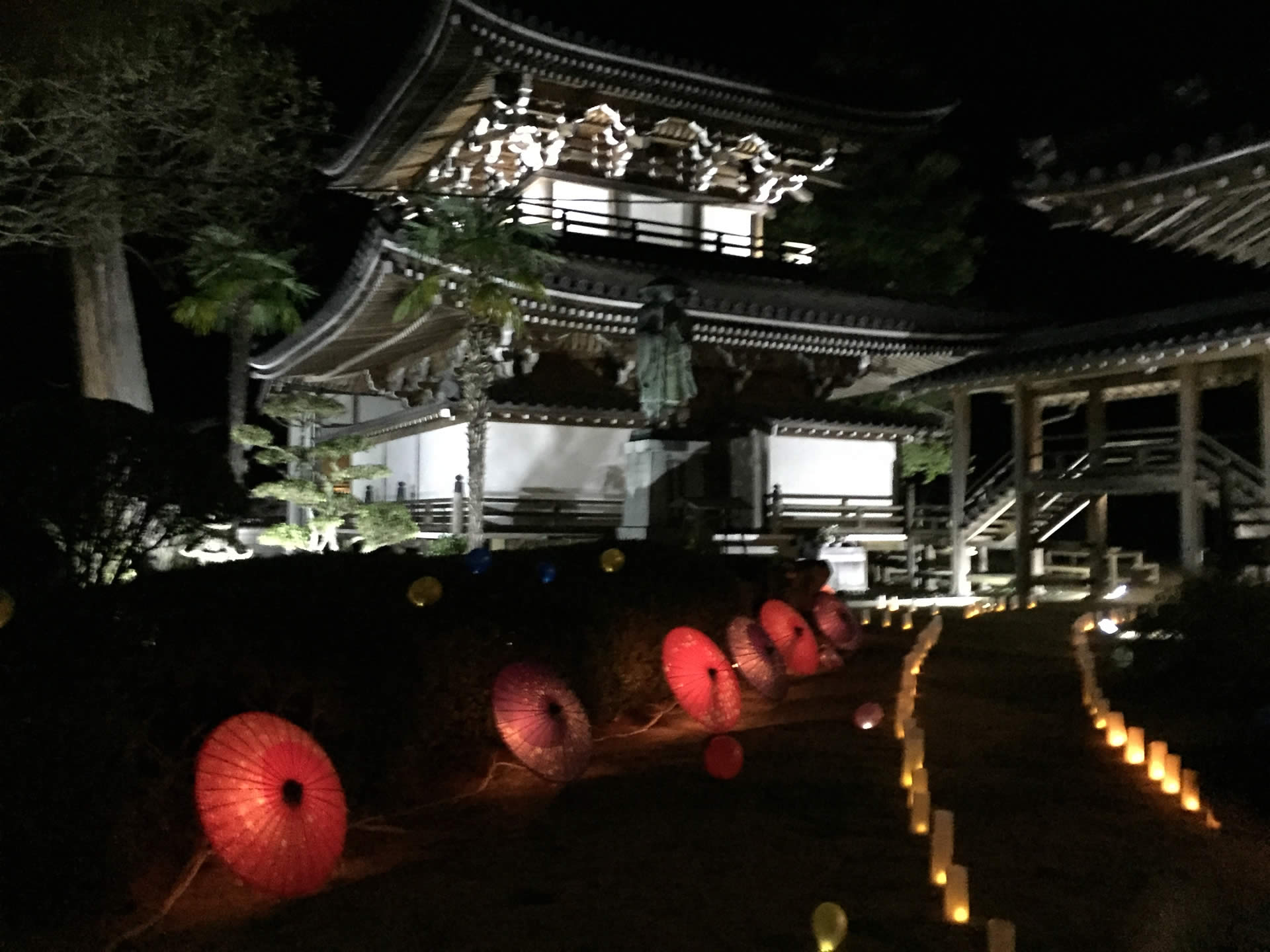 光明寺　除夜の鐘突きライトアップ